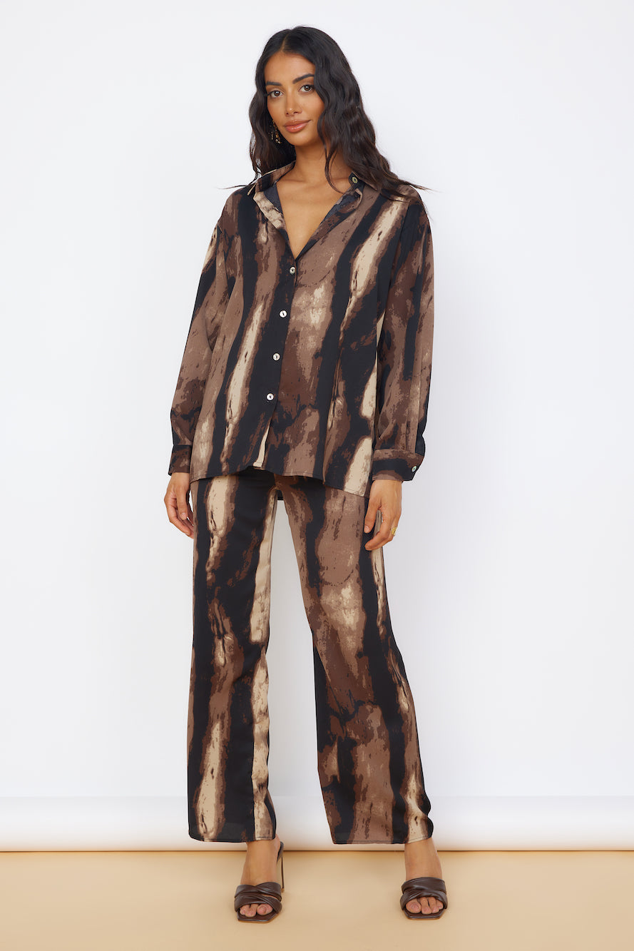 Azure Journey Set Brown-Roy Dress