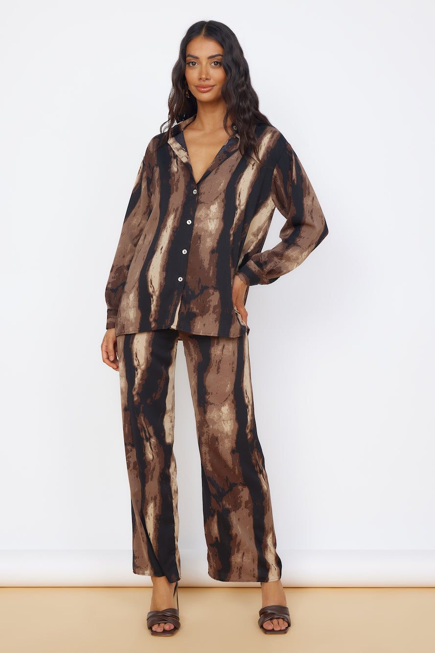 Azure Journey Set Brown-Roy Dress