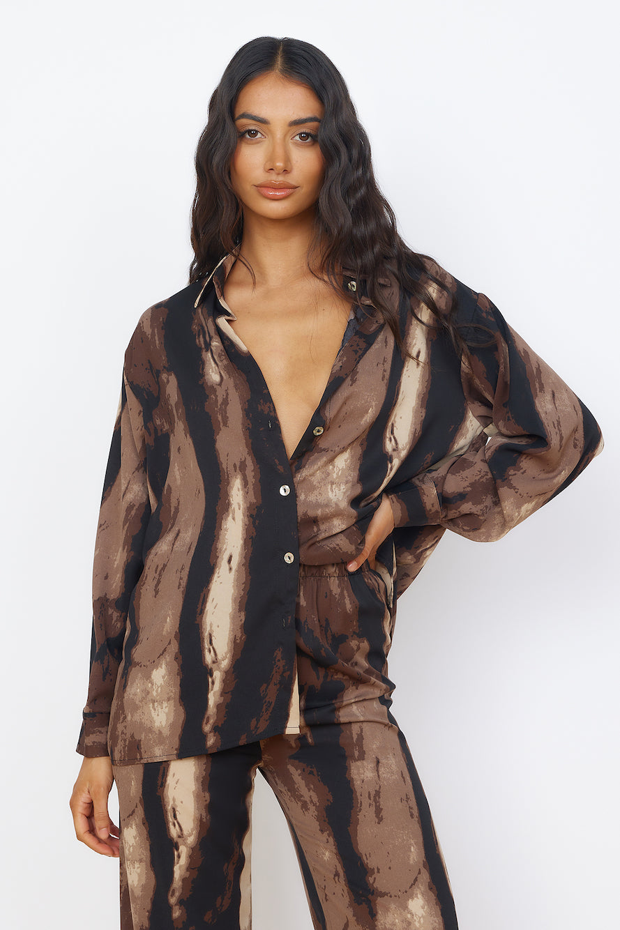 Azure Journey Set Brown-Roy Dress