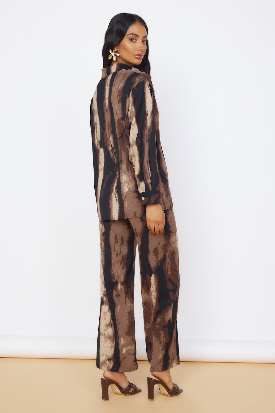 Azure Journey Set Brown-Roy Dress