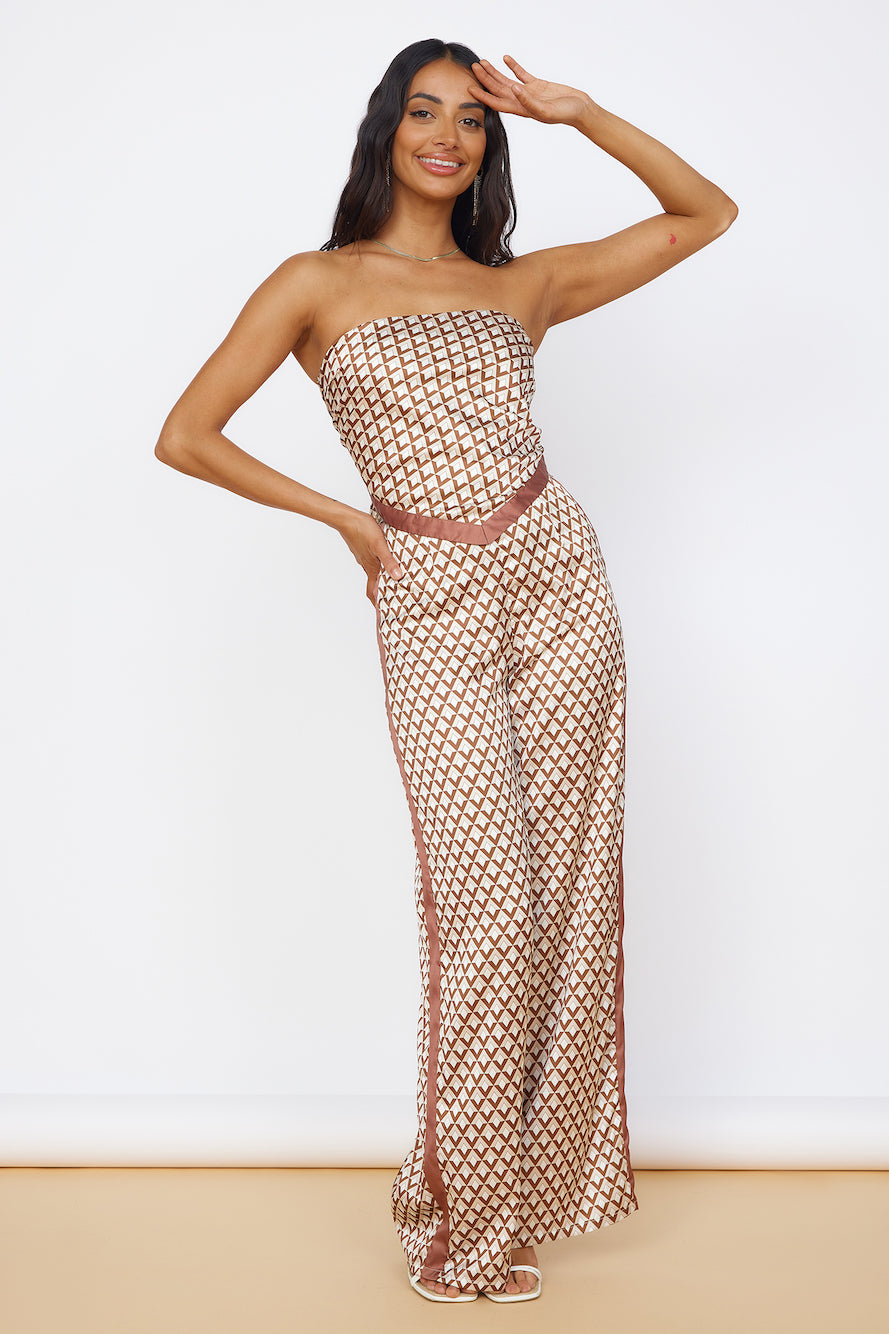 SEVEN WONDERS Milani Scarf Top Chocolate-Roy Dress