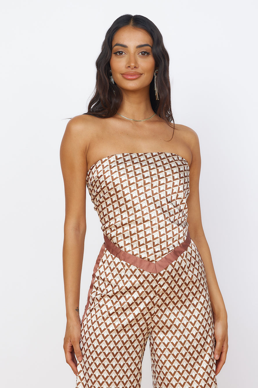 SEVEN WONDERS Milani Scarf Top Chocolate-Roy Dress