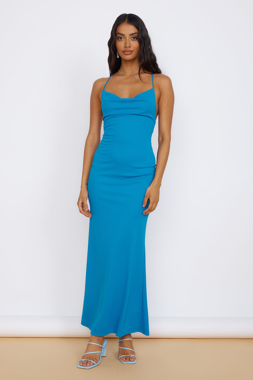 Infinite Blessings Maxi Dress Blue-Roy Dress