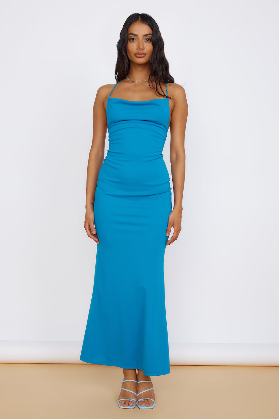 Infinite Blessings Maxi Dress Blue-Roy Dress