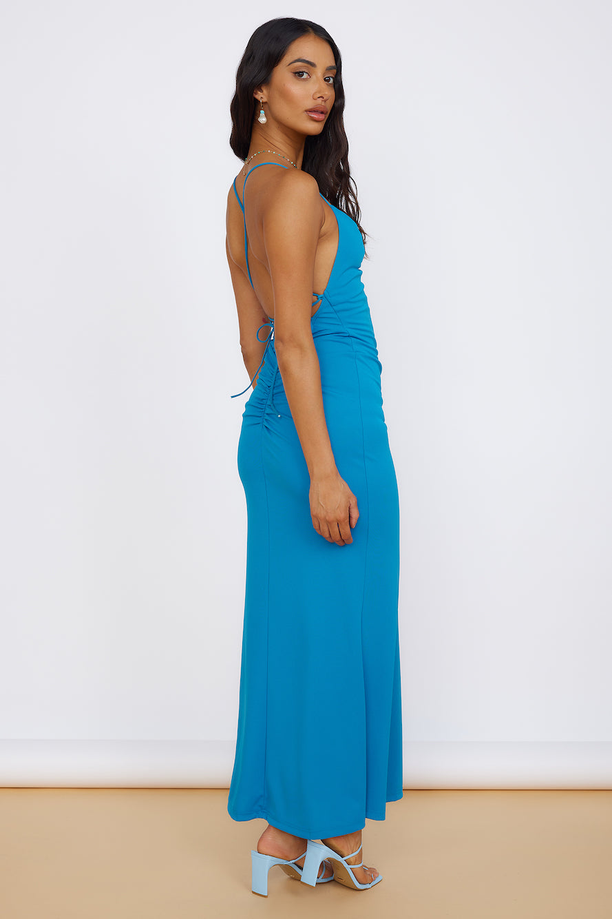 Infinite Blessings Maxi Dress Blue-Roy Dress