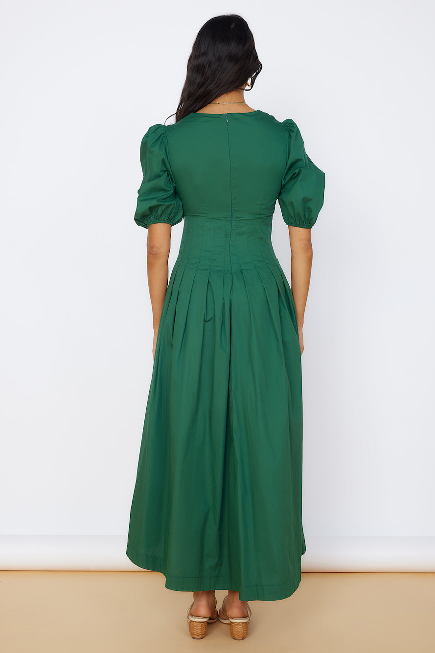 Nature's Escape Maxi Dress Green-Roy Dress