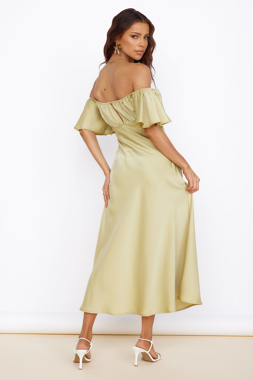 Aurora Skies Maxi Dress Green-Roy Dress