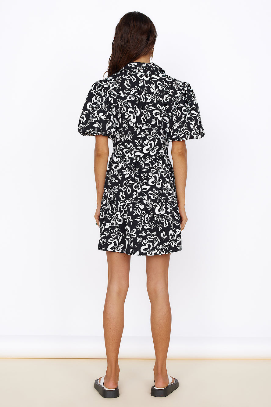 Mystic Sunrise Dress Black-Roy Dress