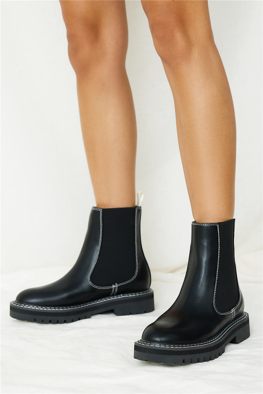 BILLINI Valeska Boot Black-Roy Dress