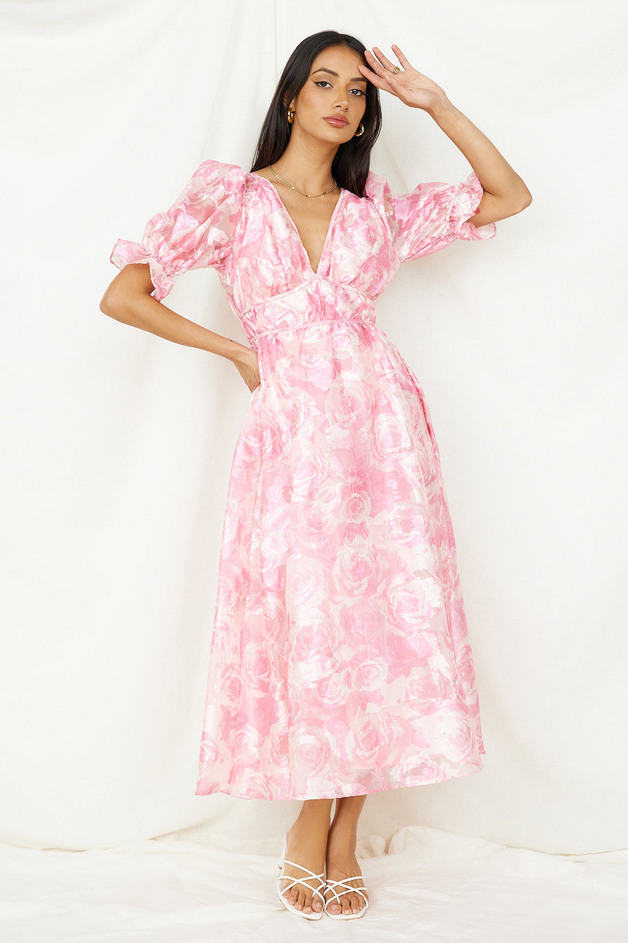 My Juliet Midi Dress Pink-Roy Dress