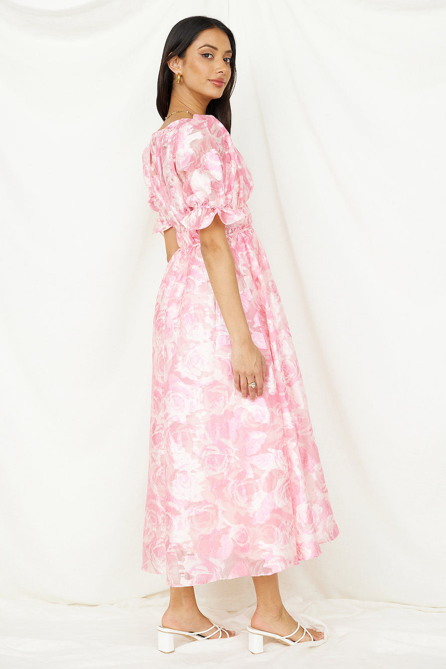 My Juliet Midi Dress Pink-Roy Dress