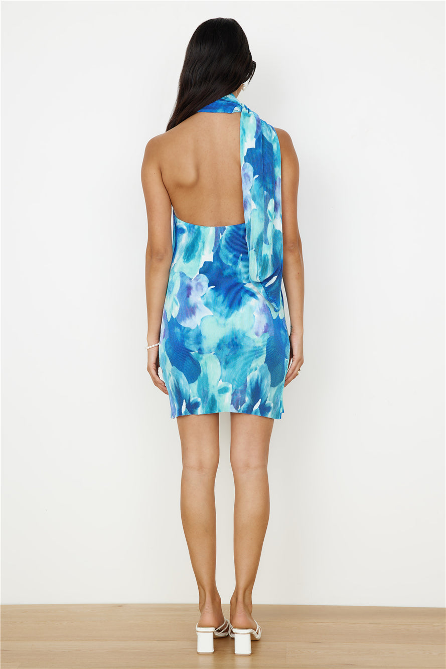 Your Aura Mini Dress Blue-Roy Dress