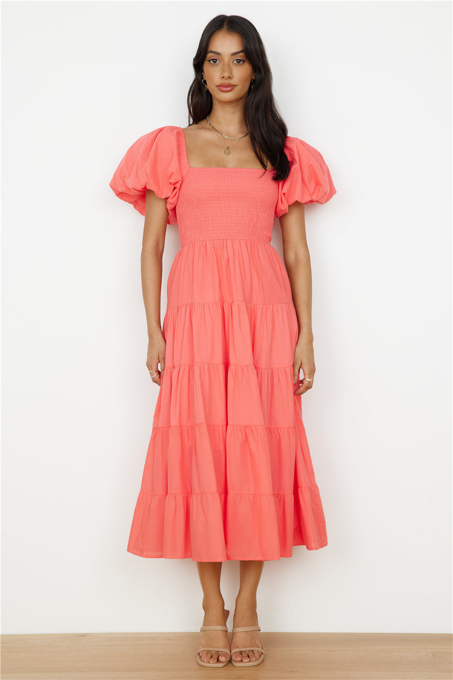Adela Maxi Dress Orange-Roy Dress