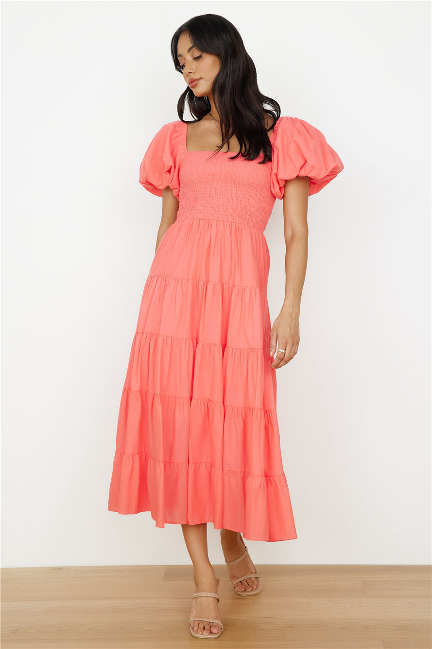 Adela Maxi Dress Orange-Roy Dress