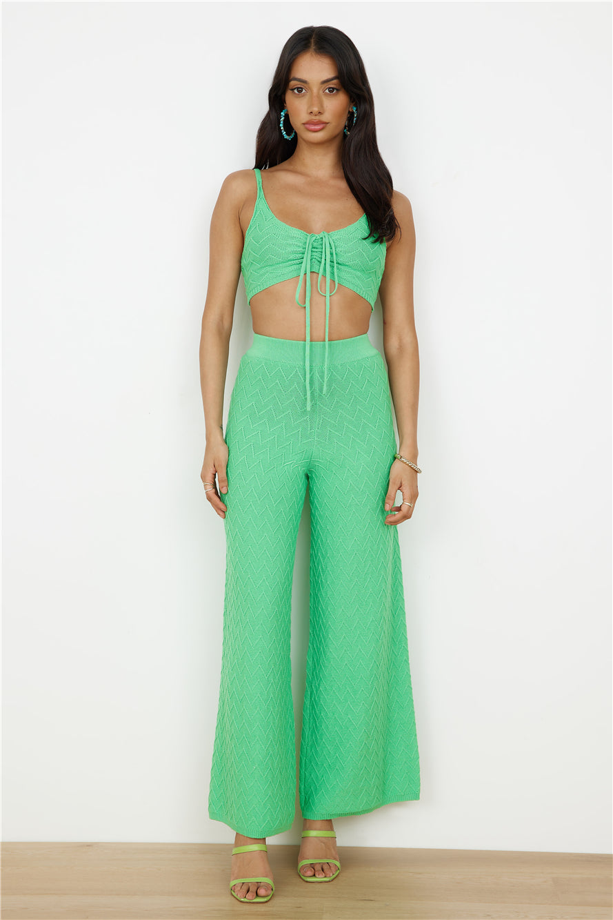 CHARLIE HOLIDAY Camila Pant Green-Roy Dress