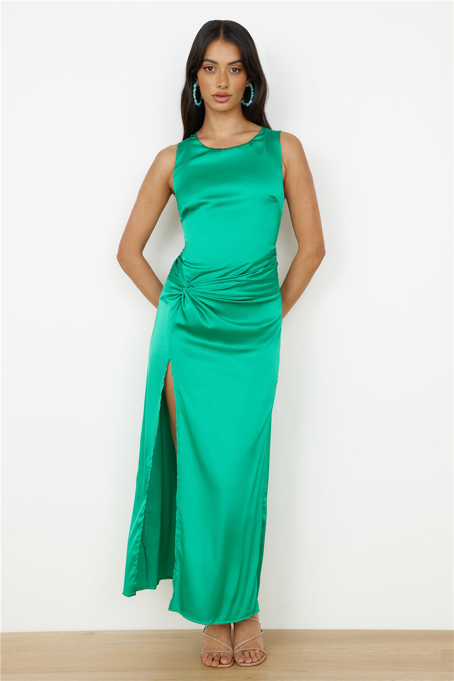 You Get Me Maxi Dress Green-Roy Dress