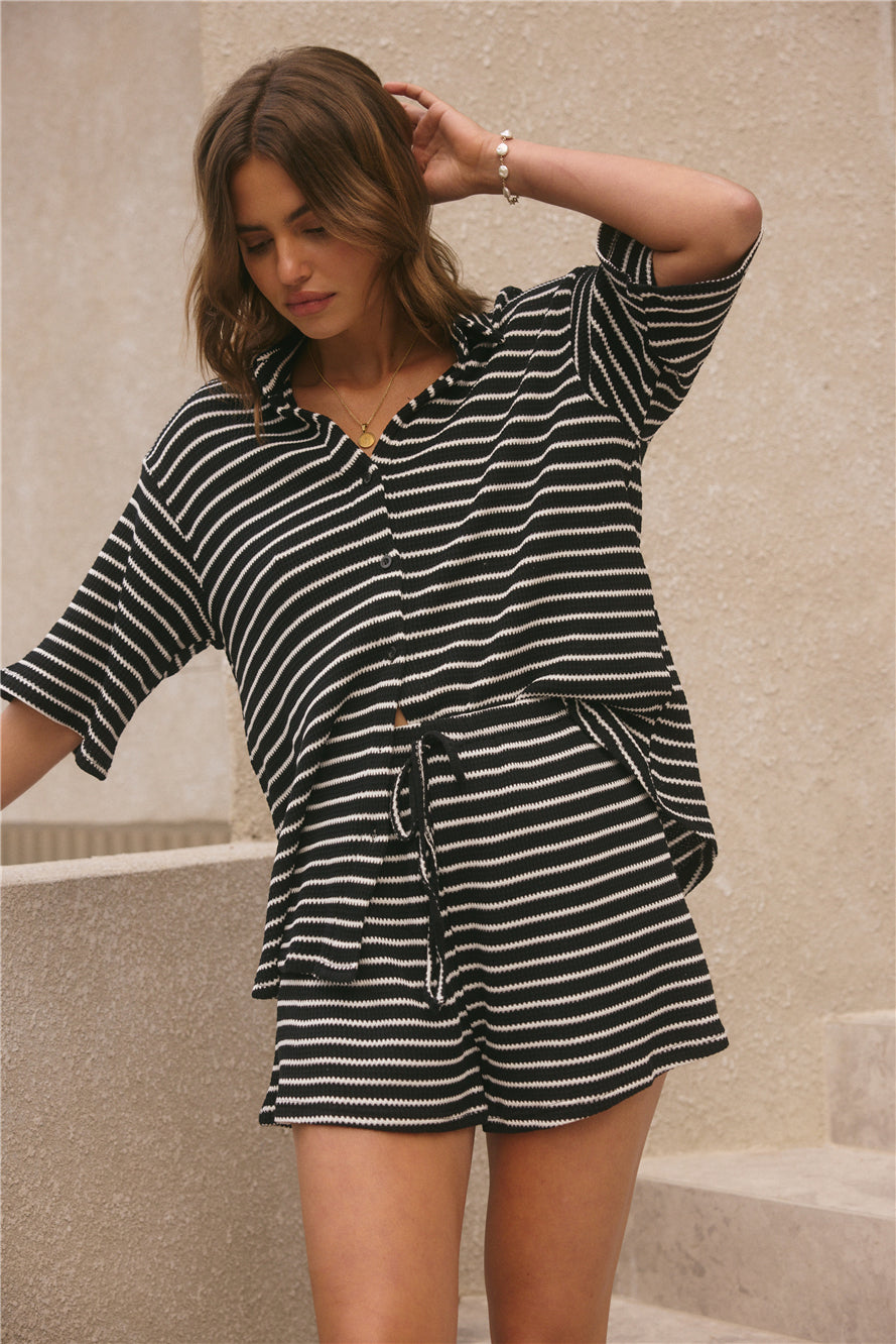 Across Oceans Set Black-Roy Dress