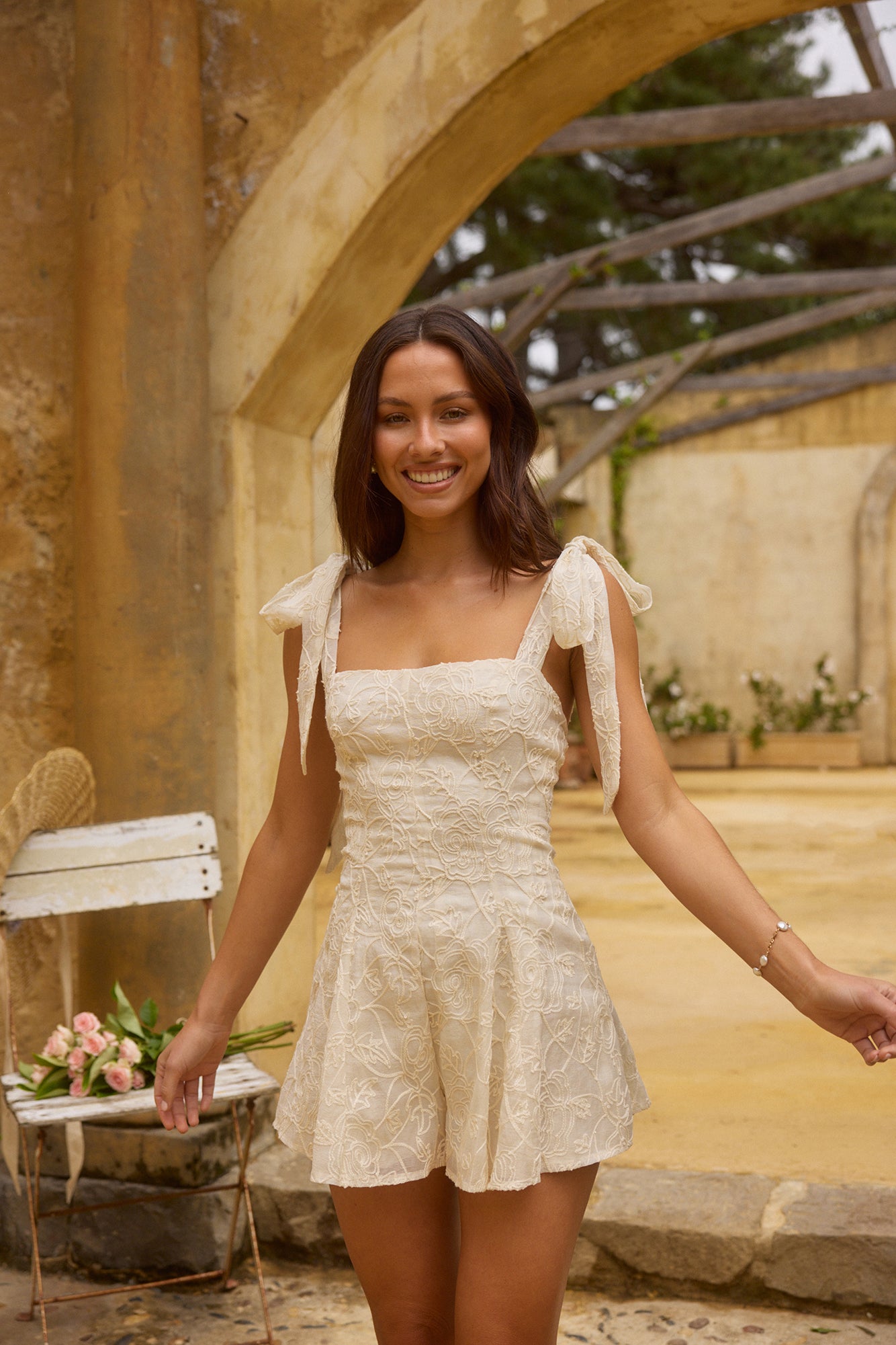 Kinds of Kyra Romper White-Roy Dress