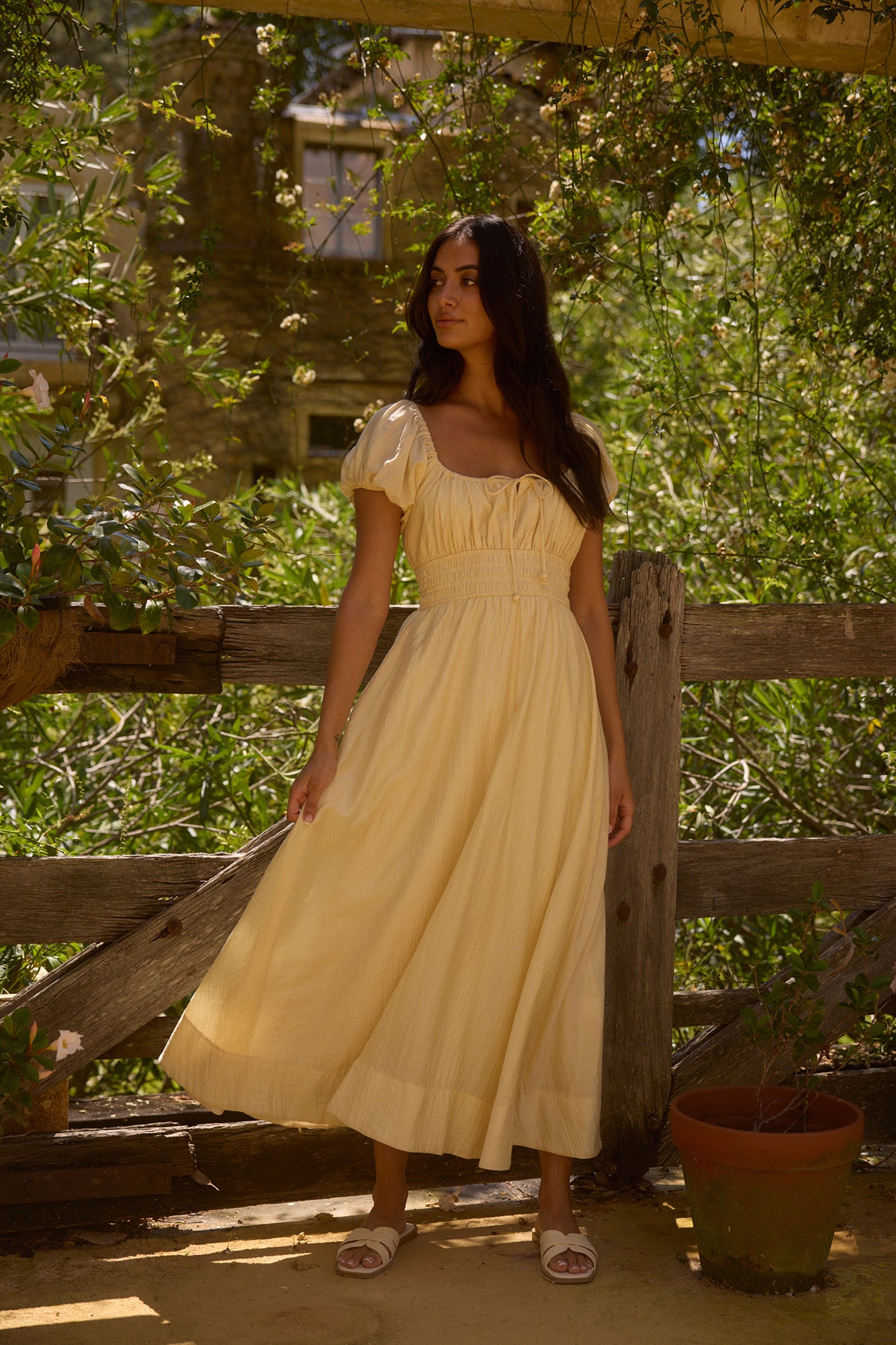 The Sage of Secrets Maxi Dress Yellow -Roy Dress