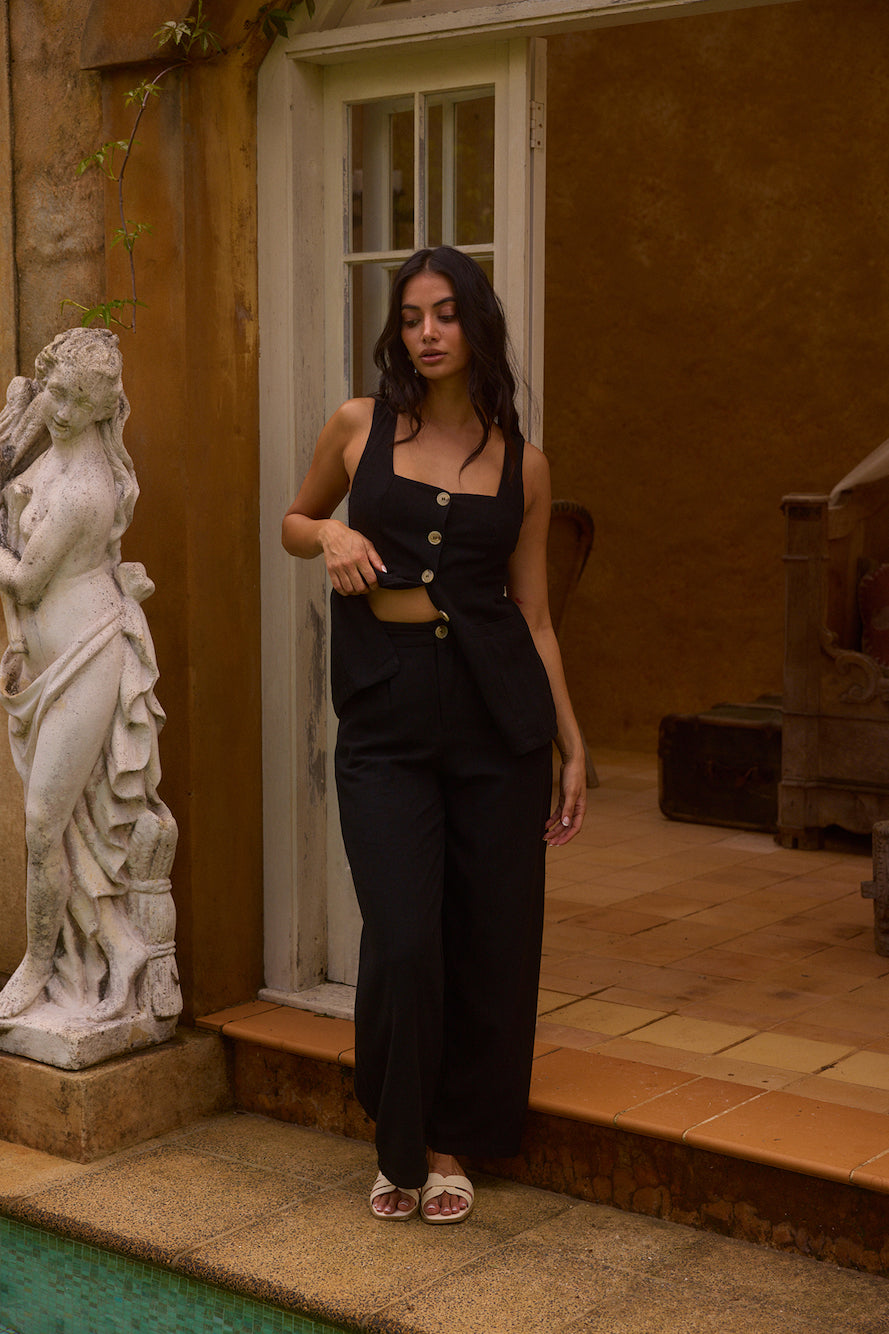 Shell Island Pants Black-Roy Dress