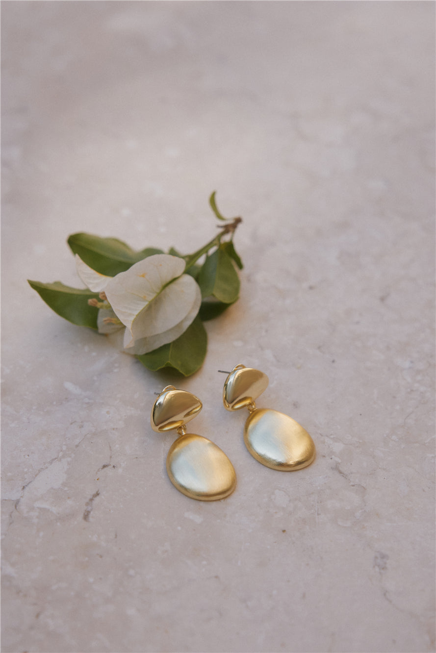 18K Gold Plated Capri Tour Earrings Gold-Roy Dress