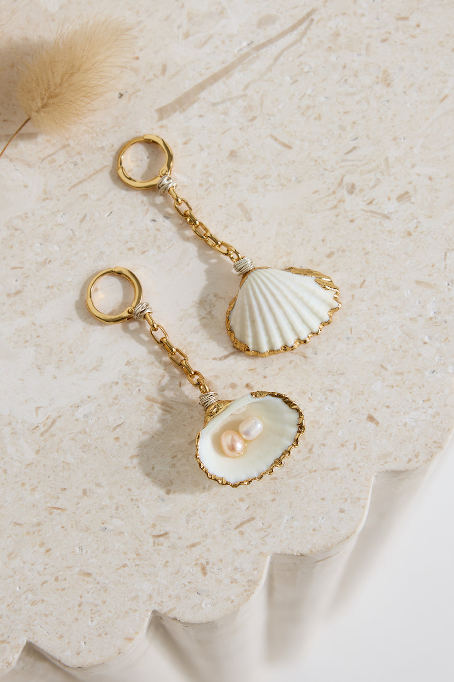 18k Gold Plated Hidden Meaning Earrings Gold-Roy Dress