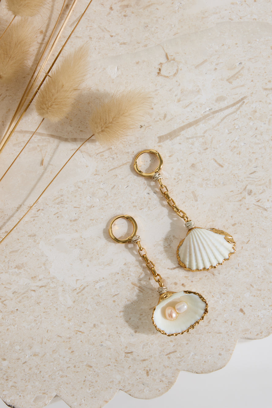 18k Gold Plated Hidden Meaning Earrings Gold-Roy Dress