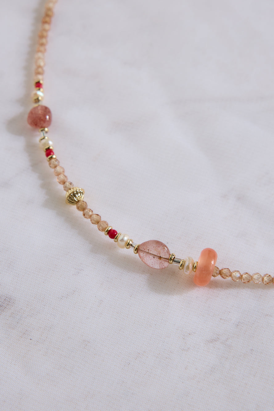 18K Gold plated For The Ride Necklace Gold-Roy Dress