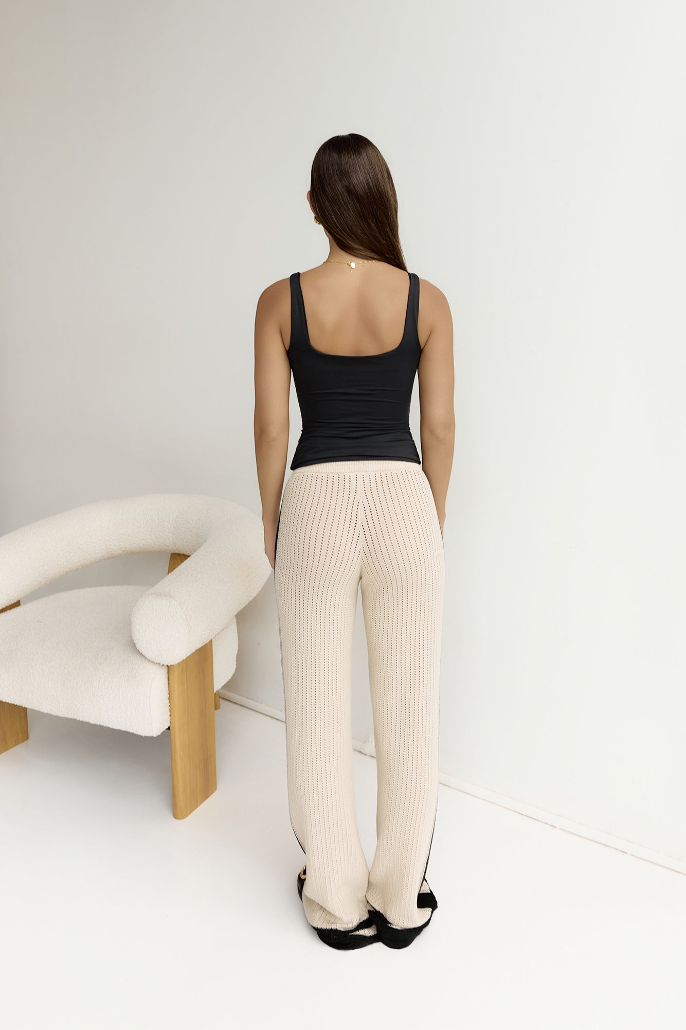 Bianki Pants Sand Black-Roy Dress