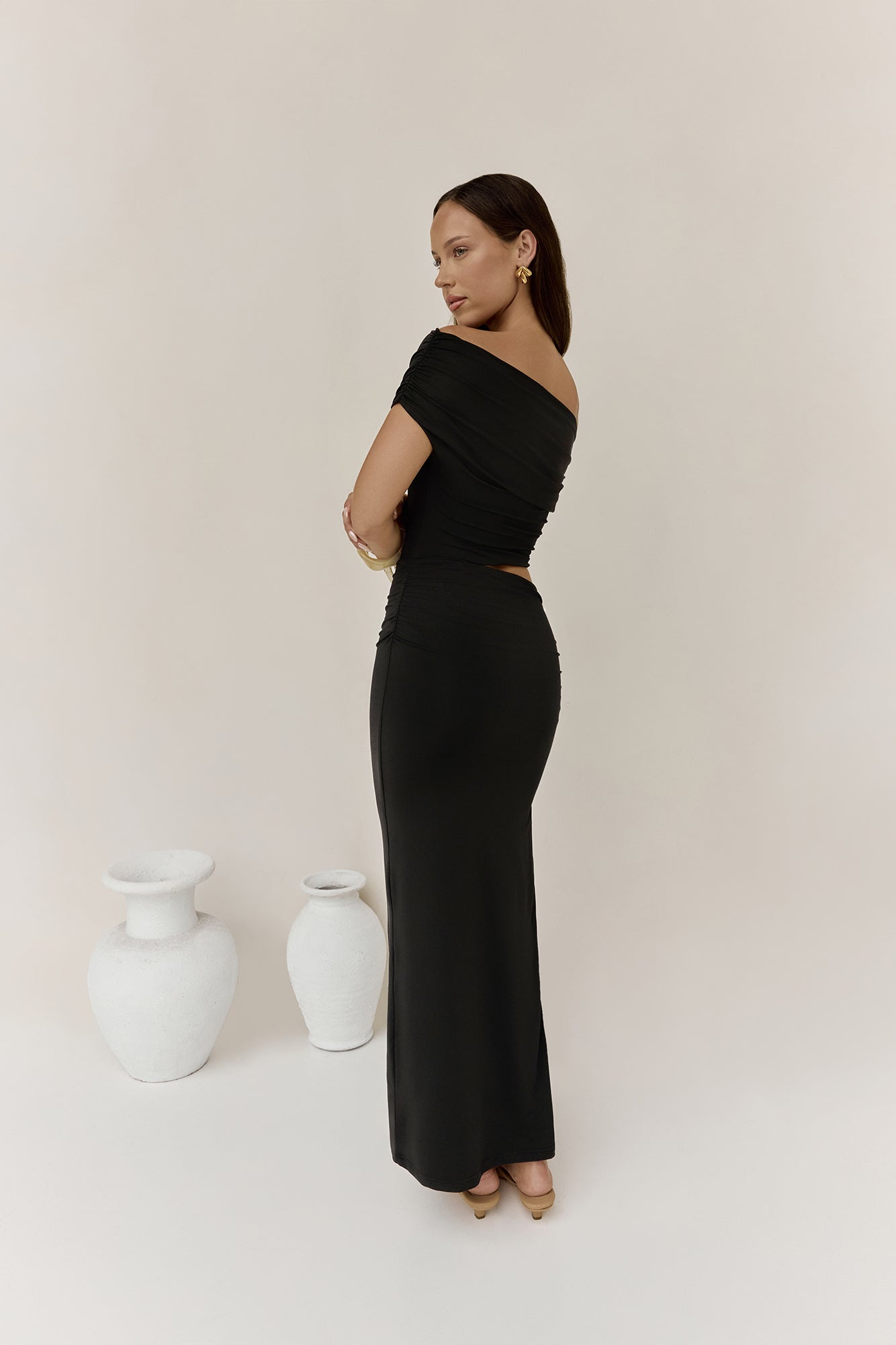 Your Devotion Maxi Dress Black-Roy Dress