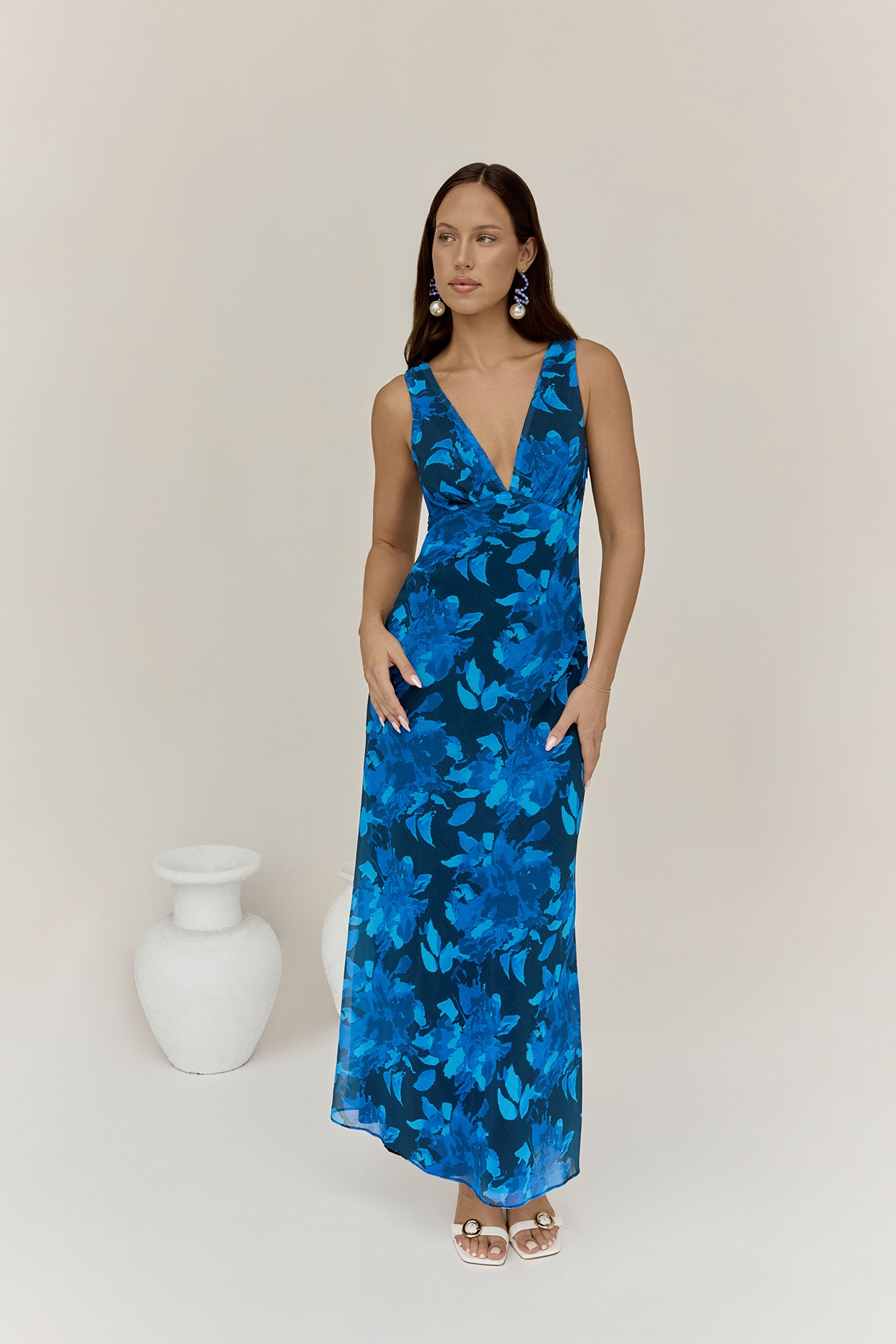 Just Landed Looks Maxi Dress Blue-Roy Dress