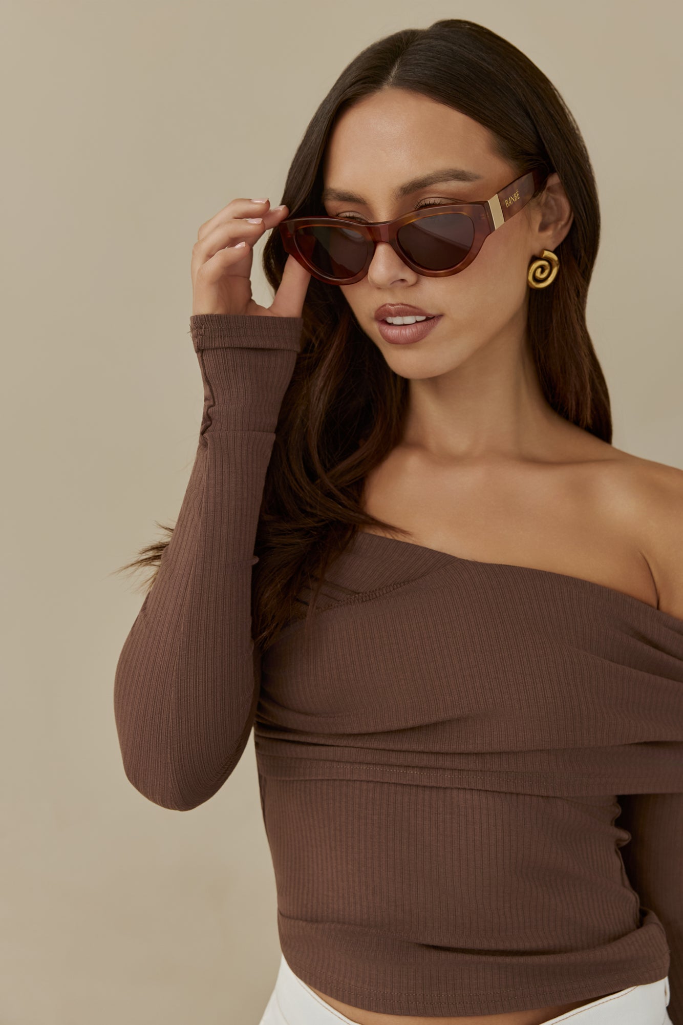 BANBÉ The Carla Sunglasses Honey Tort Auburn-Roy Dress