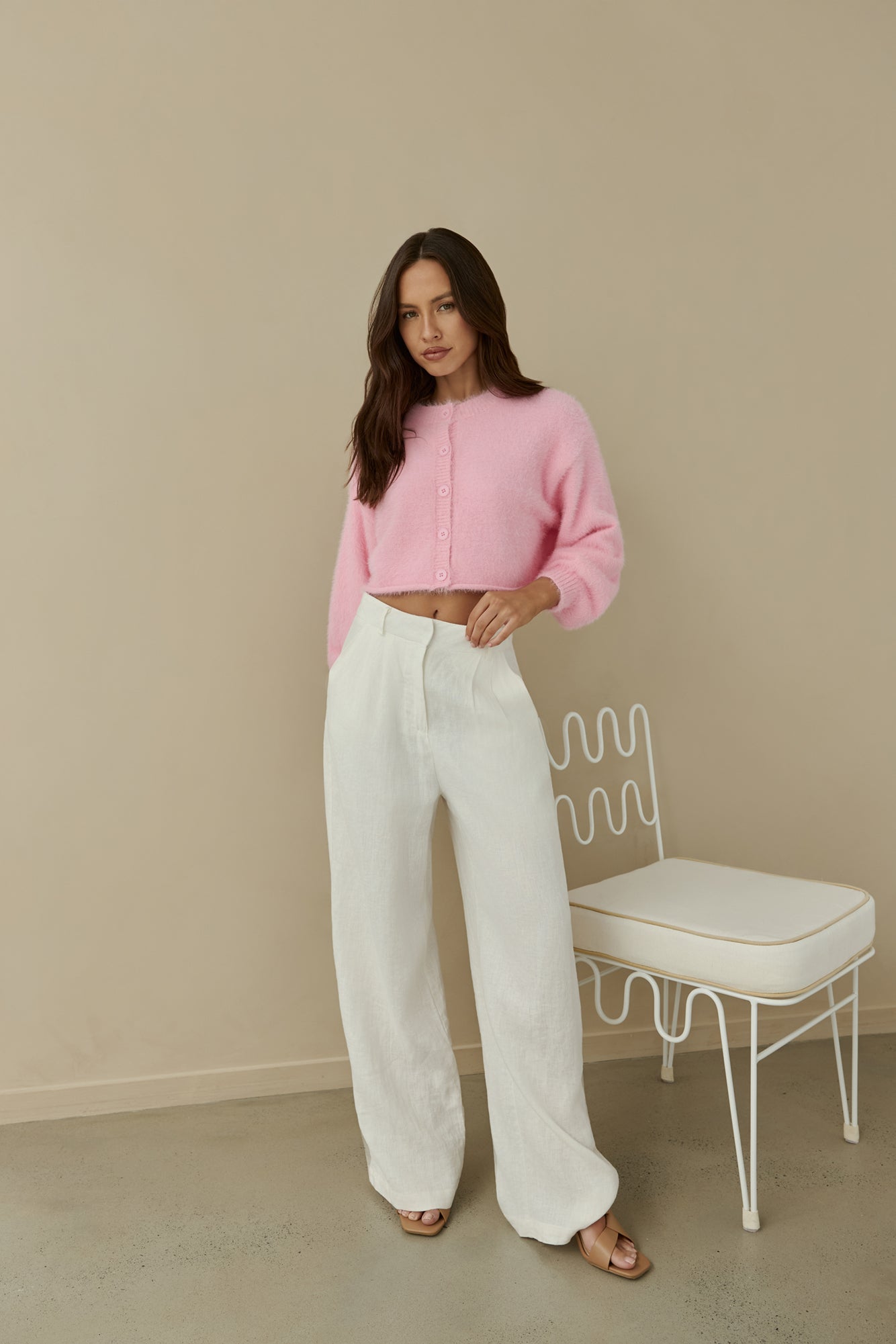 Cloud Nine Fluffy Cardigan Pink-Roy Dress