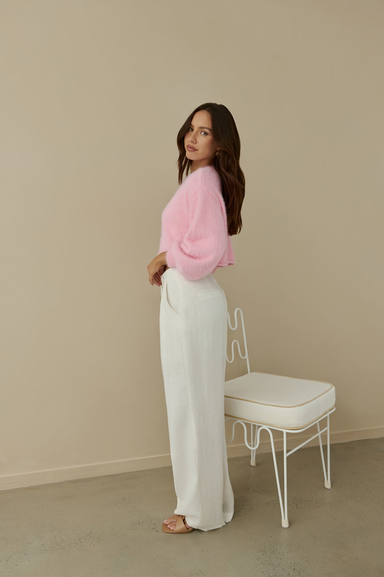 Cloud Nine Fluffy Cardigan Pink-Roy Dress