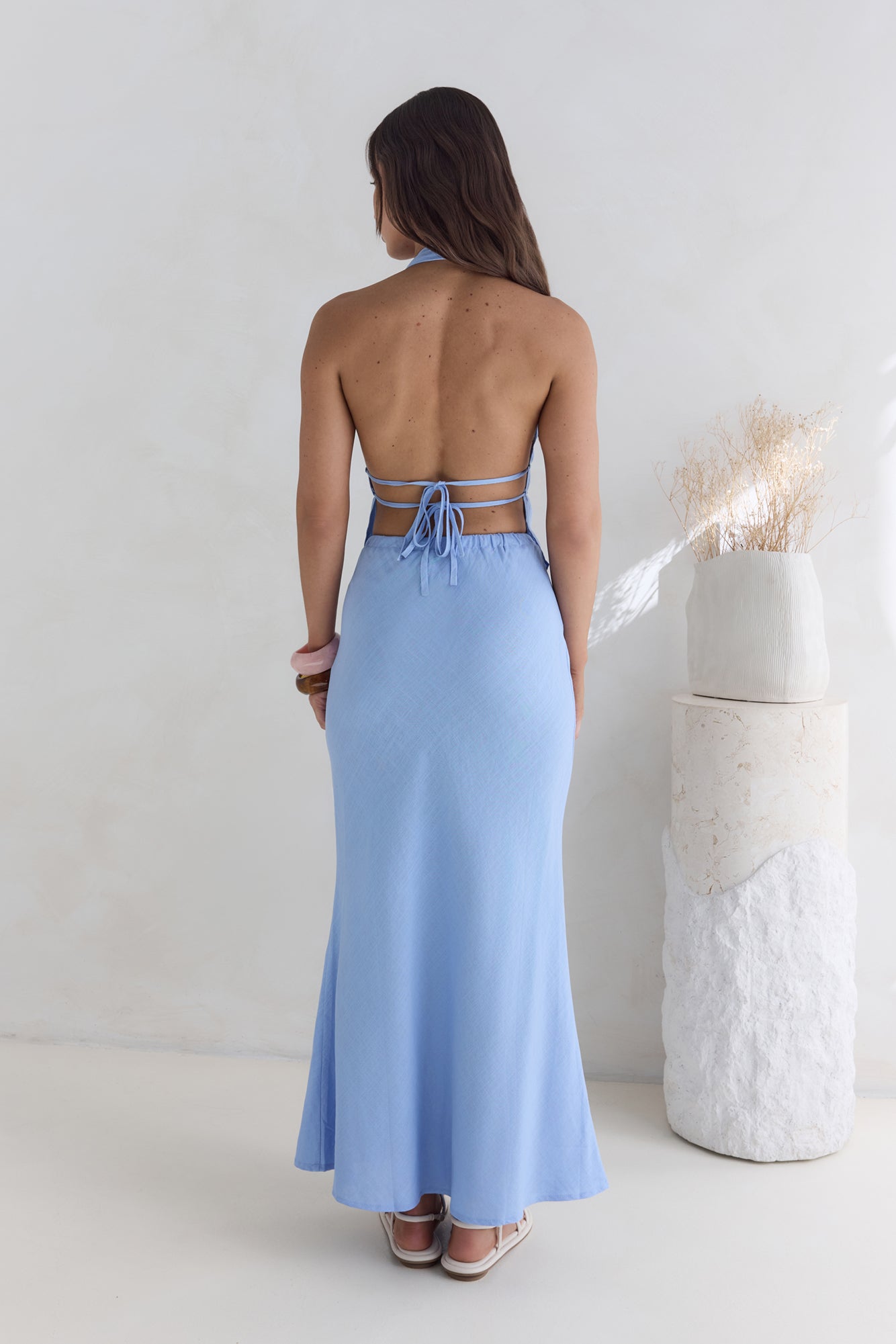 Aquatic Wonder Halter Top Blue-Roy Dress