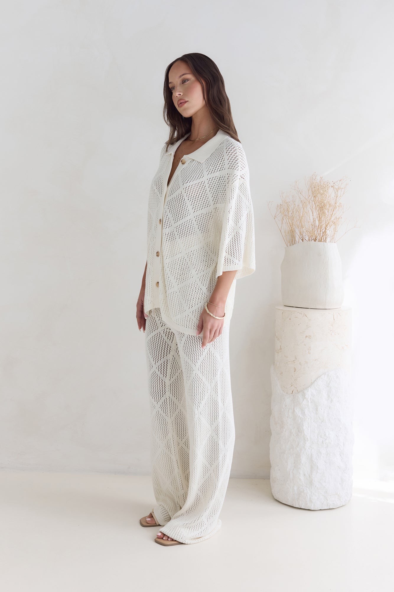 Coral Sands Top White-Roy Dress