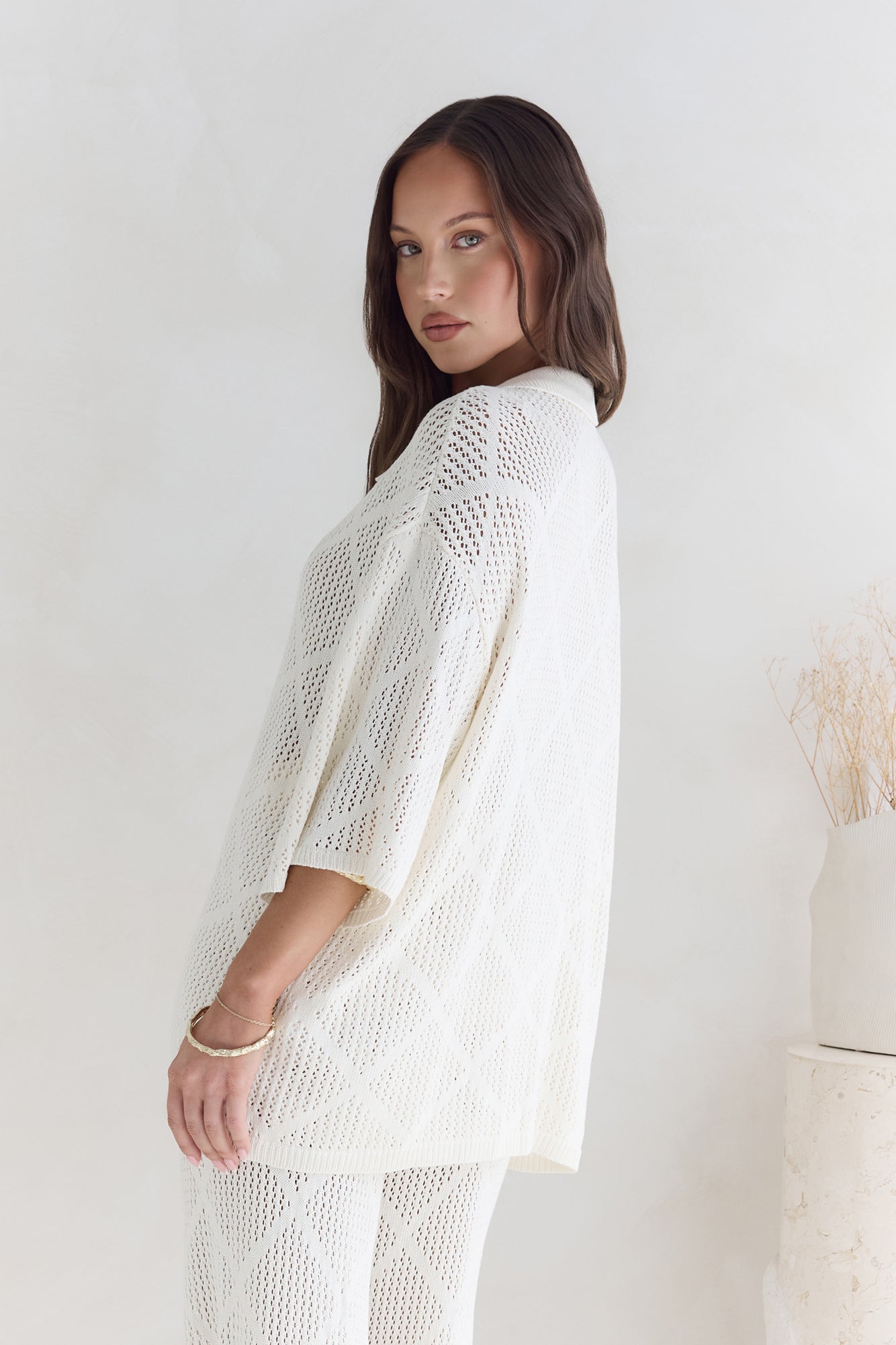 Coral Sands Top White-Roy Dress