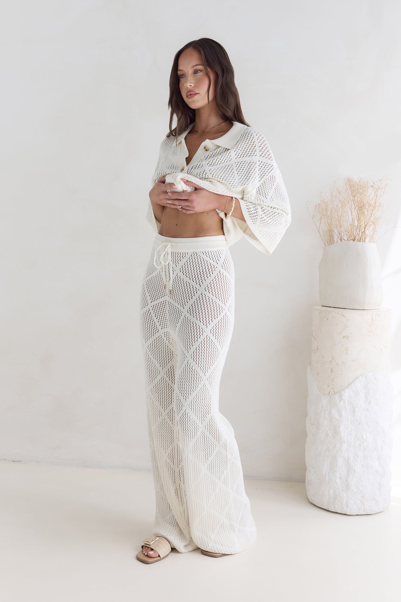 Coral Sands Top White-Roy Dress