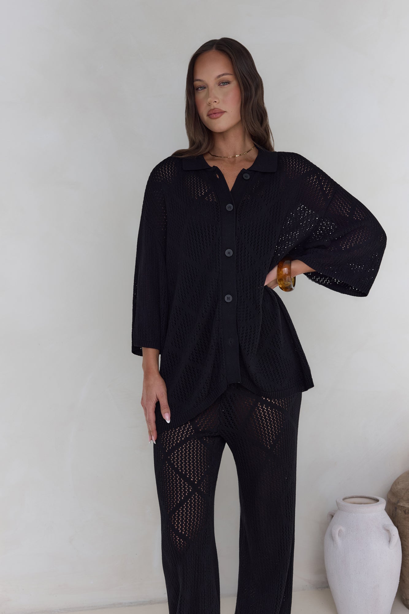 Coral Sands Top Black-Roy Dress