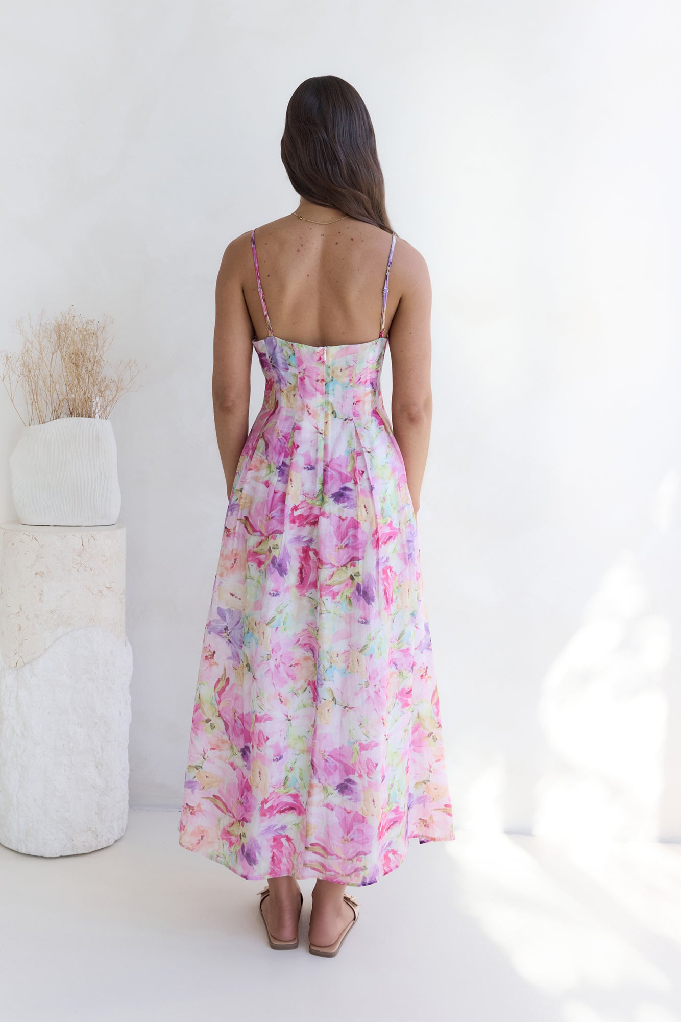 Tides Of Colour Midi Dress Print-Roy Dress