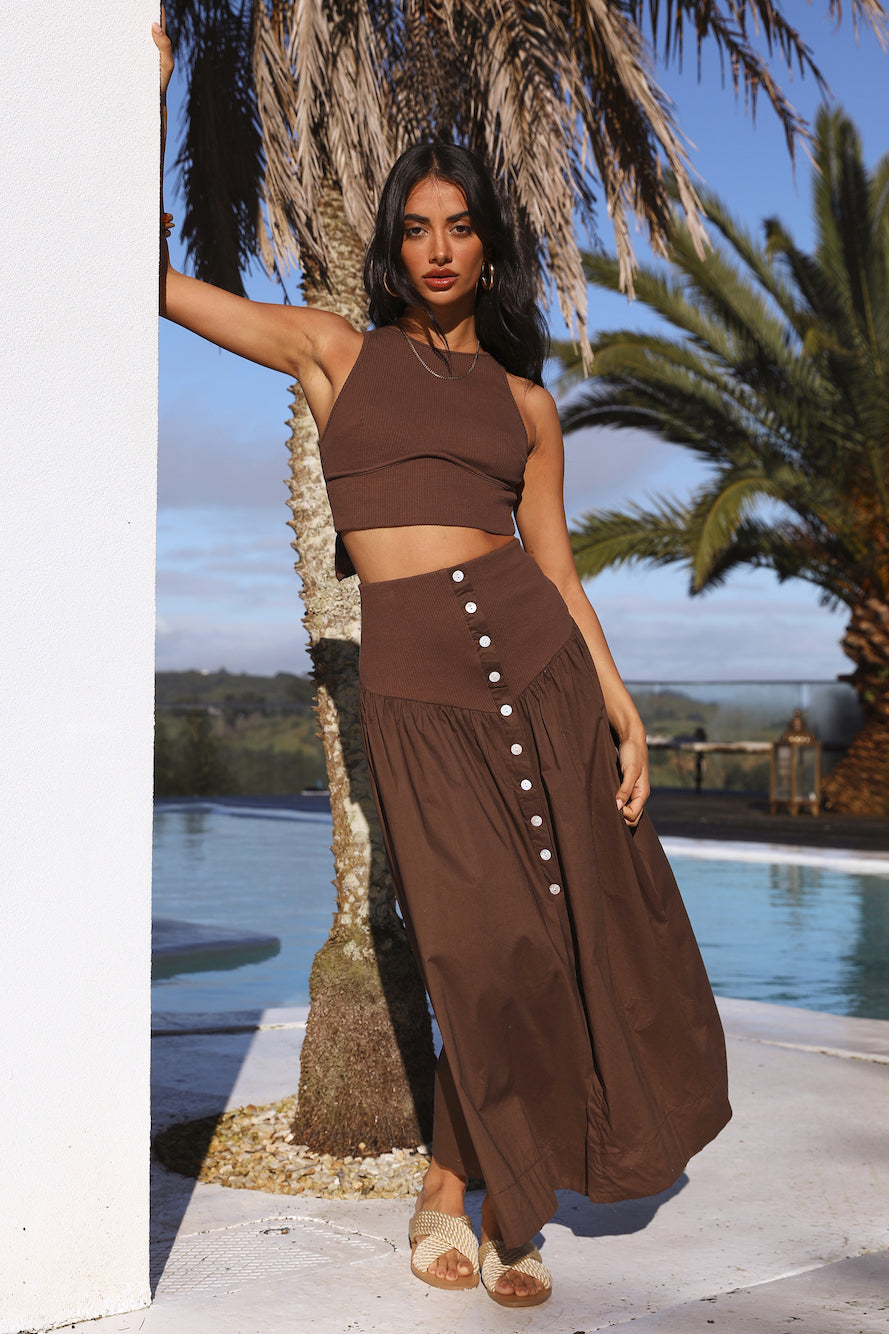 See The Signs Set Brown-Roy Dress