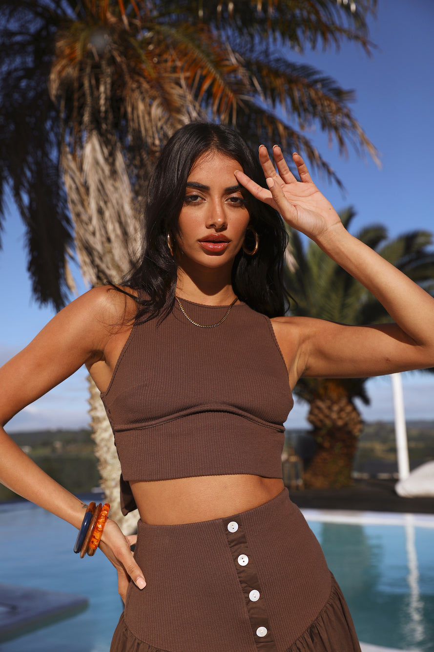 See The Signs Set Brown-Roy Dress