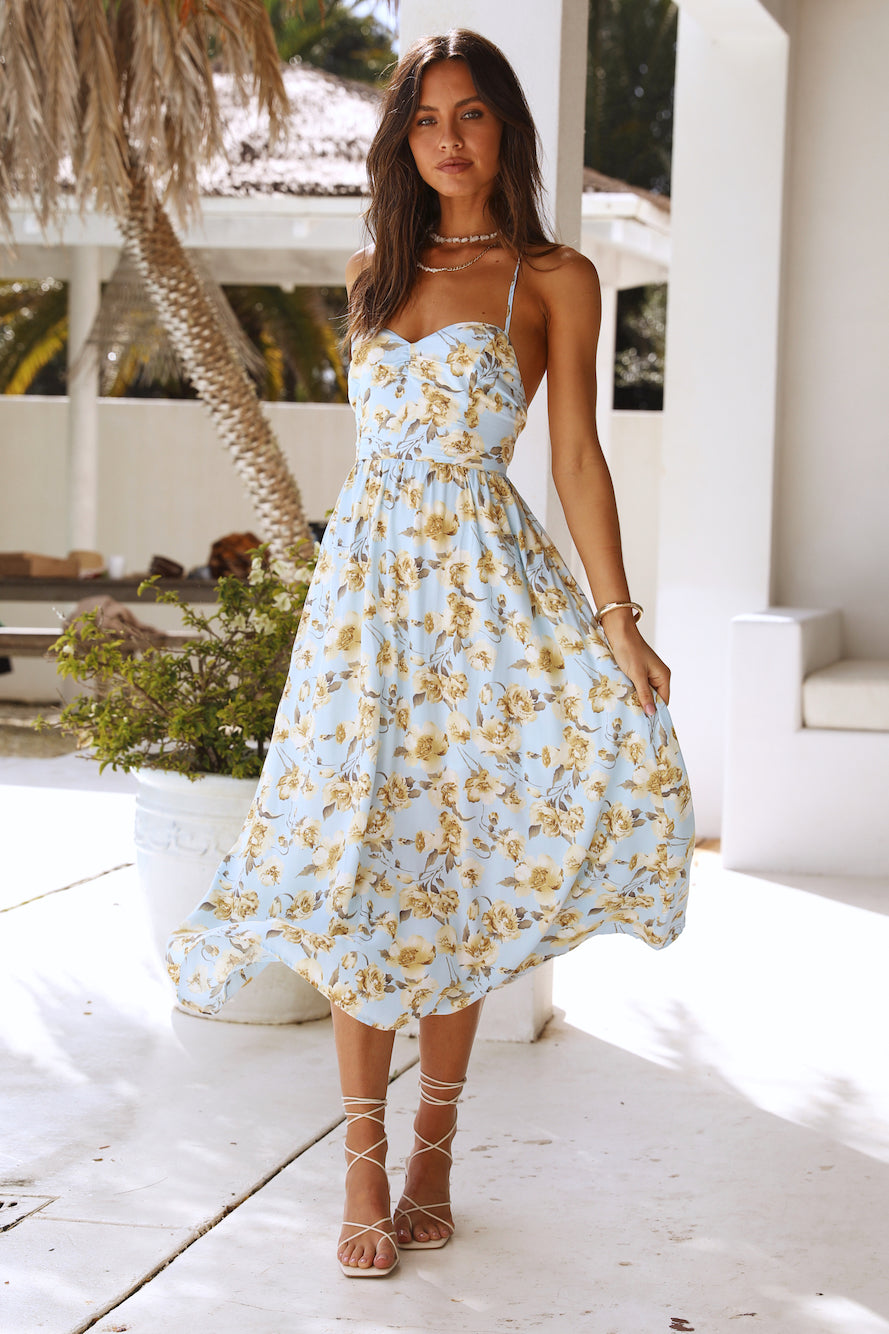 Never Forgotten Maxi Dress Blue-Roy Dress