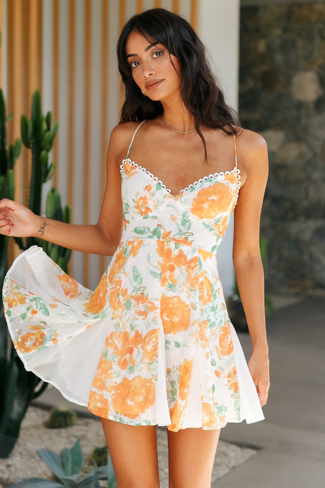 Feel The Sun Dress Orange-Roy Dress