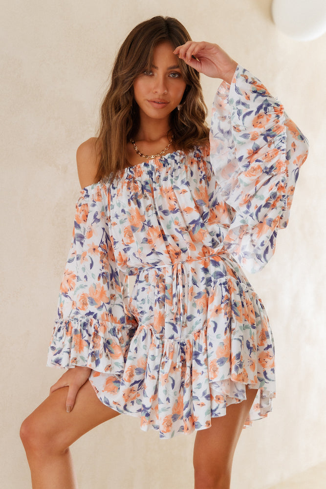 Cool Moon Dress Orange-Roy Dress