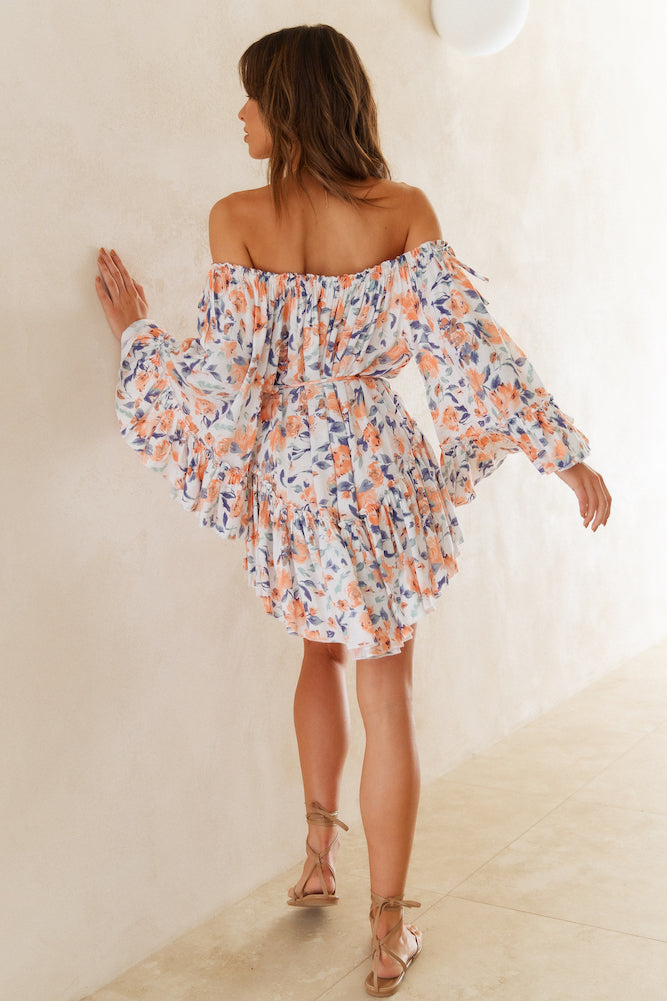 Cool Moon Dress Orange-Roy Dress