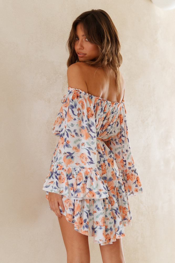 Cool Moon Dress Orange-Roy Dress