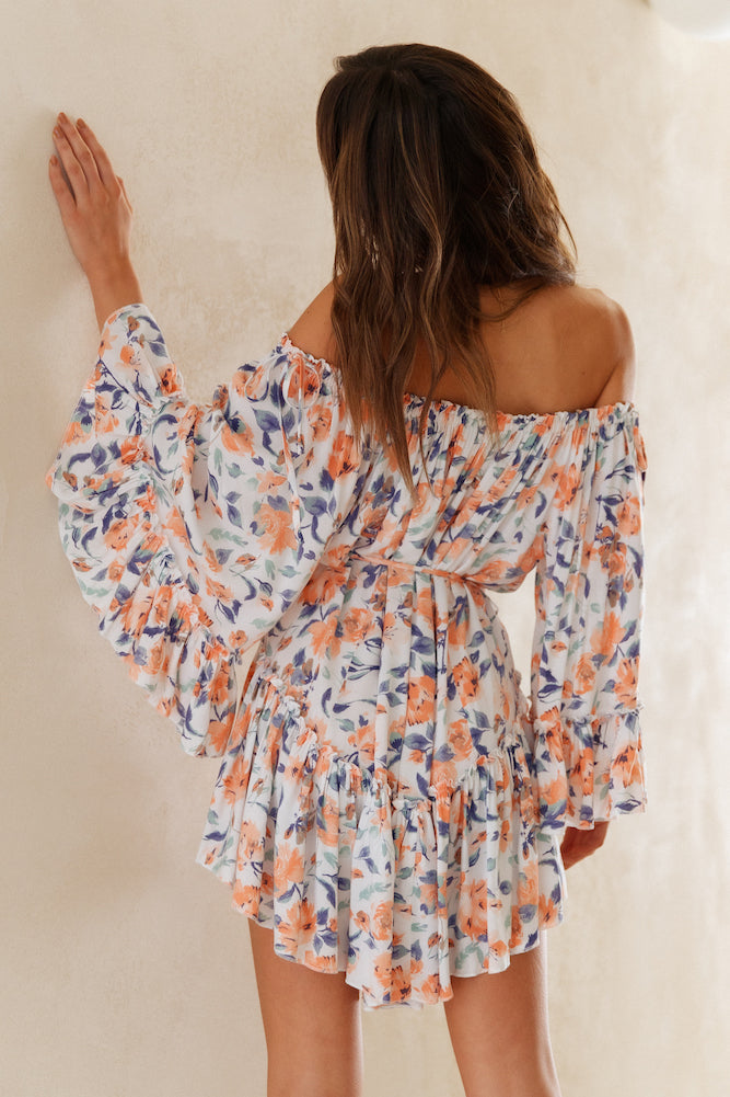 Cool Moon Dress Orange-Roy Dress