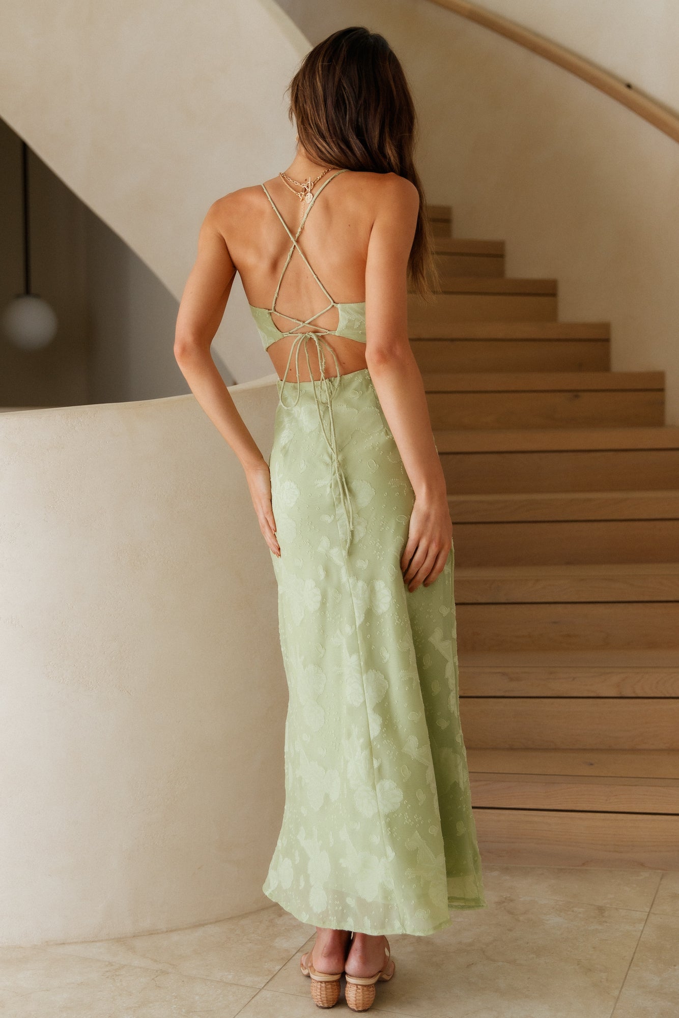 Cascalone Maxi Dress Sage-Roy Dress