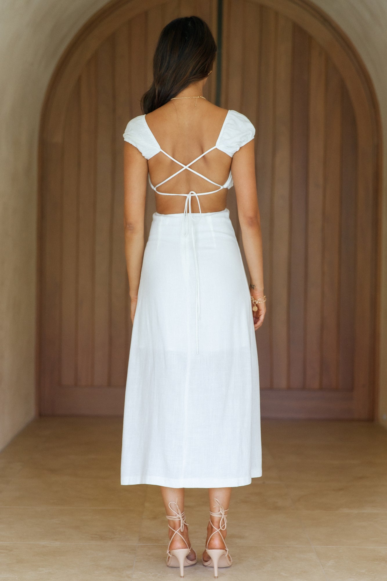 Happy And Hopeful Maxi Dress White-Roy Dress